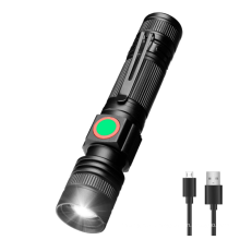 XML T6 Mini High Power Style Telescopic Focusing Outdoor cycling lighting tiny aluminum USB Tactical Flashlight